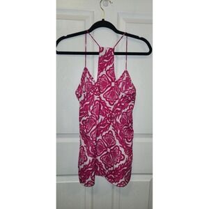 Southern Frock Tank Size Small Pink And White Lightweight Patterned Summer EUC
